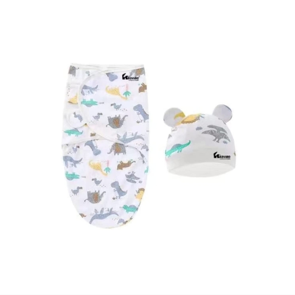Baby Sleeping Bag, Swaddle Blankets With Beanie